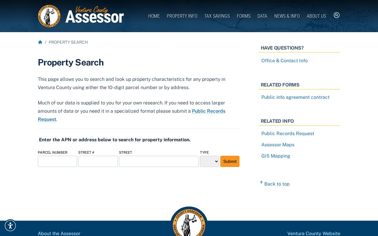 Camarillo people search Ventura County assessor property search